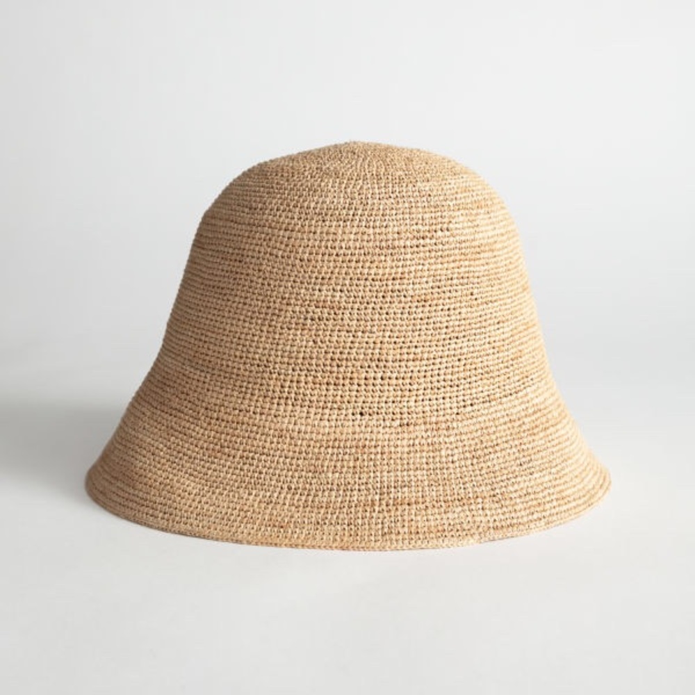 & Other Stories straw bucket hat